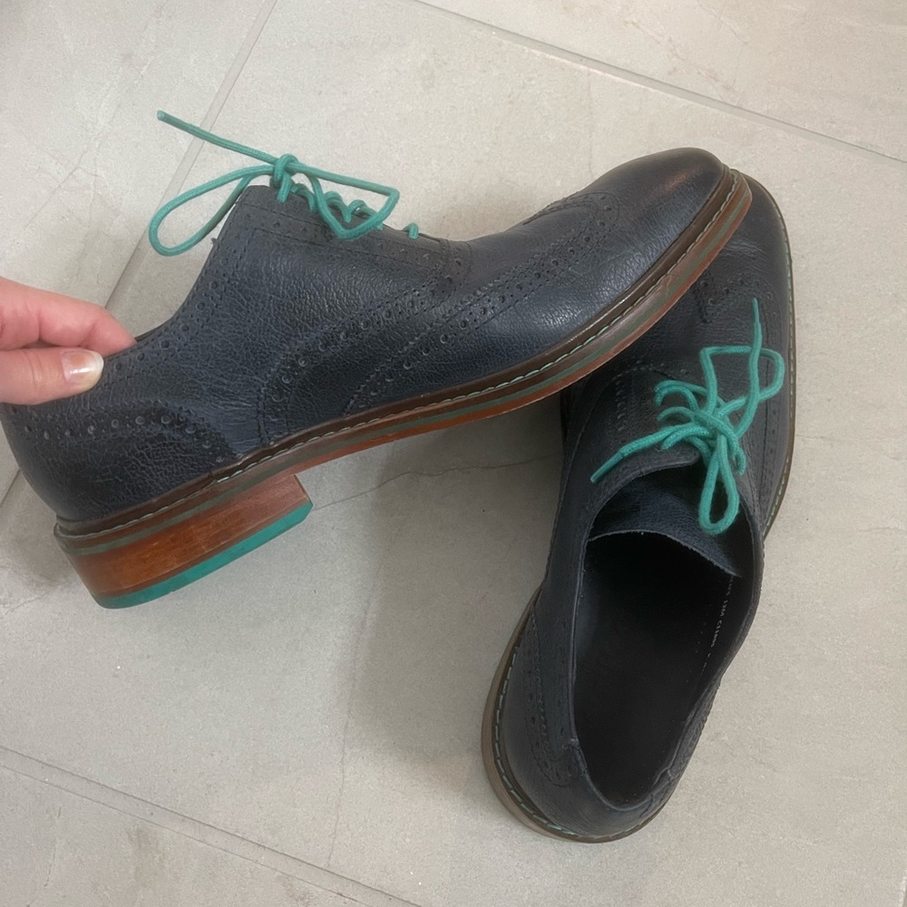 Cole Haan Leather Contrast Oxford